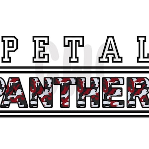 Petal Panthers PNG, Petal Sublimation, Petal Panther Digital Download, Petal Panther SVG, Petal School Digital Download