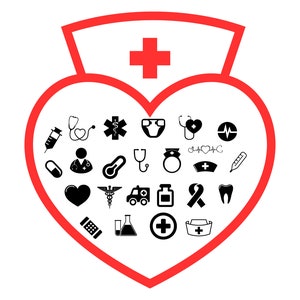 Nurse SVG Bundle, Nurse Quotes SVG, Doctor Svg, Nurse Superhero, Nurse Svg Heart, Nurse Life, Stethoscope, Cut Files For Cricut, Silhouette