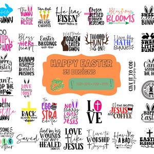 Happy Easter SVG Bundle, Easter SVG, Easter Teacher, Easter Bunny svg, Easter Egg svg, Easter png, Spring svg, Cut Files for Cricut