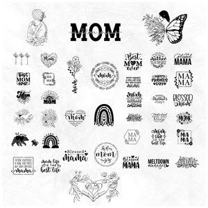 Mothers Day SVG Bundle, mom life svg, Mother's Day, mama svg, Mommy and Me svg, mum svg, Silhouette,
