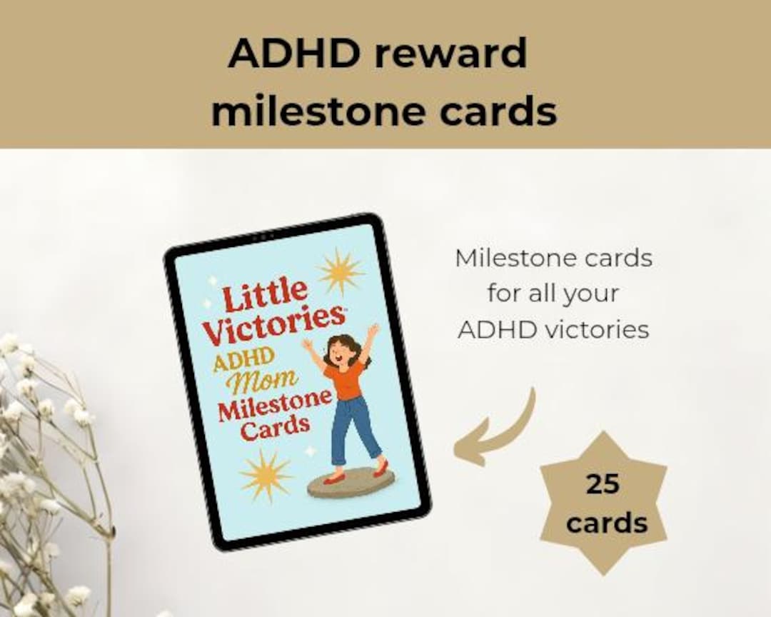 ADHD Milestone Cards, Reward System, Improve Self (25 Cards) - Etsy