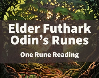 Elder Futhark Odin’s Runes / WYRD RUNE CARD Reading / Same Day Rune Reading / Tarot Rune Reading