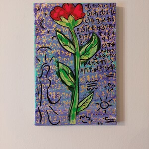 The Flower of Life / Original Painting on Canvas / Made by me Oracle Tania