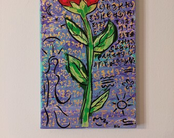 La fleur de vie / peinture originale sur toile / faite par moi Oracle Tania