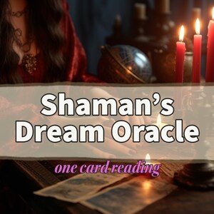 Shaman's Dream Oracle Cards Reading / Stesso giorno / Lettura di una carta / Divinazione