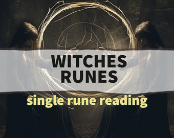Witches Runes / Single Rune Reading / Same Day