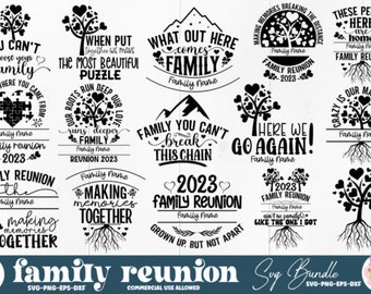 Family Reunion 2023 SVG Bundle, Family Tree svg, Family Vacation svg, Reunion svg, Family Reunion Shirt, Family Shirt svg, Instant Download