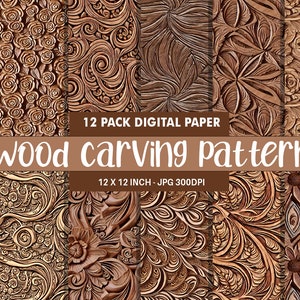 Wood Carving Stencil Etsy UK