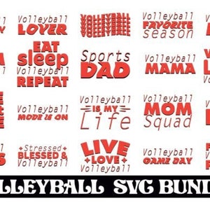 Volleyball svg Bundle, Volleyball svg, Volleyball Mom SVG, Volleyball PNG, Volleyball Clipart, Sports SVG, Volleyball Player