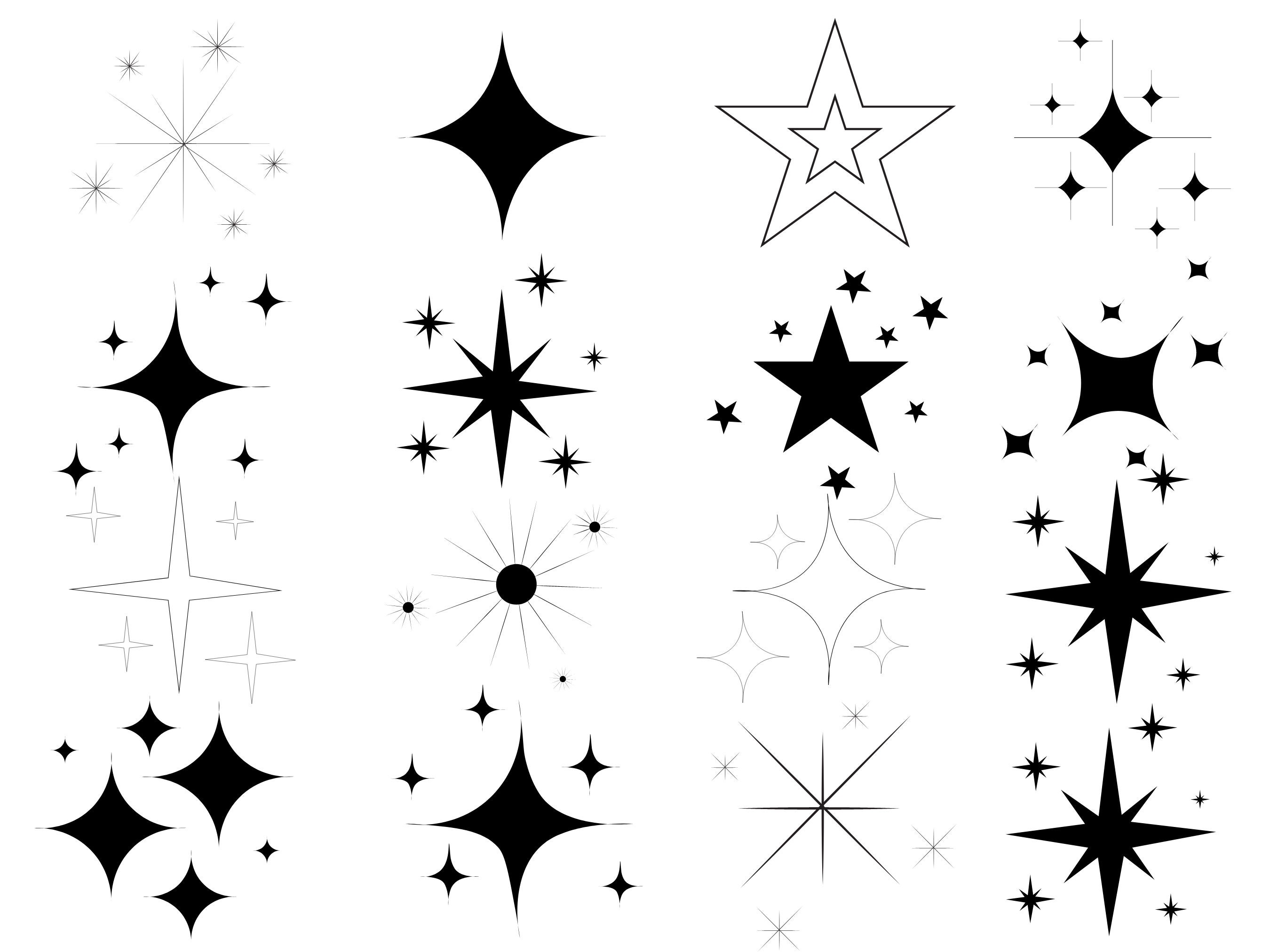 SPARKLE SVG, Stars SPARKLE Svg, Sparkle Svg Cut Files for Cricut