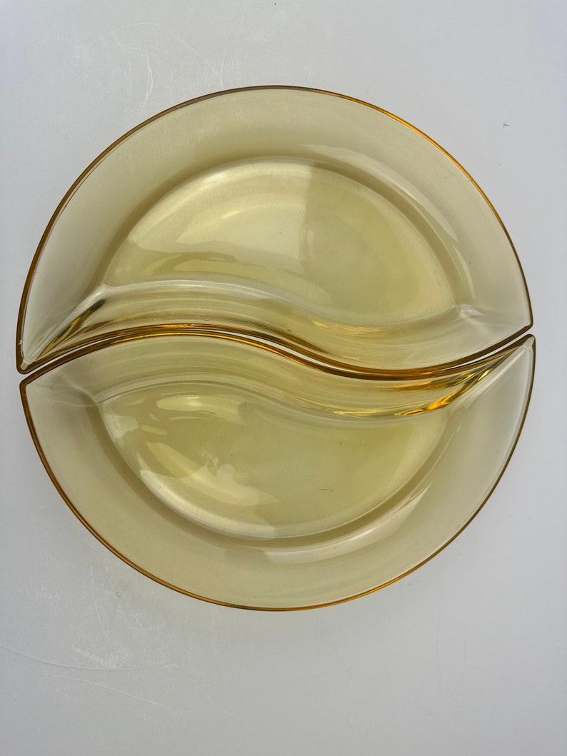Vintage Villeroy and Boch New Wave Amber Teardrop Appetizer Plate