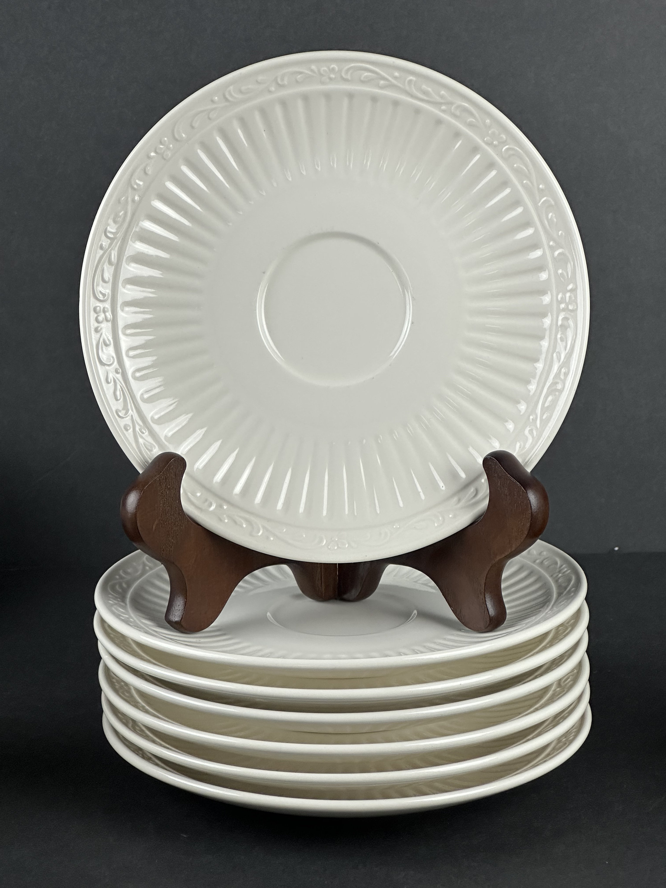 Mikasa Italian Countryside White Flat Cup & Saucer Set DD900 - Etsy