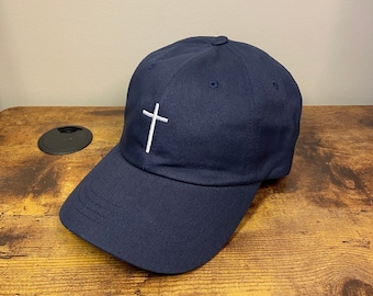Cross Embroidered Hat, Christian Hat, Faith Hat, Christian Apparel, Jesus Hat, Dad hats Christian Clothing, Cap