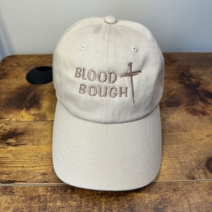Blood Bought Hat, Embroidered Hat, Christian Hat, Faith Hat, Christian Apparel, Jesus Hat, Dad hats Christian Clothing, Cap