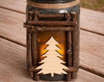 Beautiful Painted Ball Jar Lantern, Handmade for Patio Light, Garden Light, Indoor Ambience.