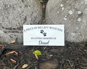 Small Marble Pet Memorial, Dog memorial, Cat memorial, Pet garden memorial stone, Pet grave stone, Pet Memorial Gift, Pet Loss Gift