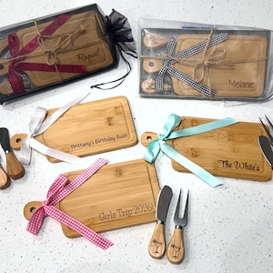 Engraved Mini Charcuterie Board, Cheese Board, Engagement, Bridesmaid, Engraved Logo Board, Hosting Gift, Personalized Small Cutting Board