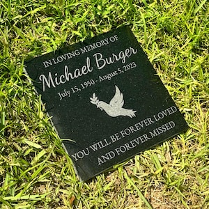 Granite Grave Stone, Personalized Grave Marker, Custom Memorial Stone, Engraved Headstone, Headstone Marker, Cemetery Grave Stone