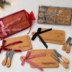 Engraved Mini Charcuterie Board, Cheese Board, Holiday Gift, Anniversary Gift, Personalized Small Cutting Board