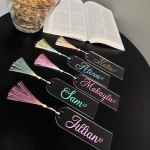Personalized Bookmark, Custom Name Bookmark, Book Club, Book Lover Gift, College Gift, Graduation Gift, Reading Gift, Name Tag