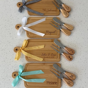 Engraved Mini Charcuterie Cutting Board, Engagement Gift, Wedding Gift, Bridal Shower, Hosting Gift, Personalized Cutting Board, Unique Gift