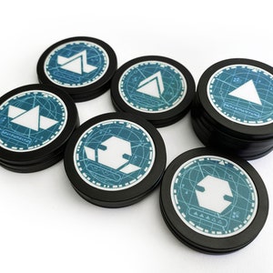 Blue CommScan Order Tokens for SW Legion