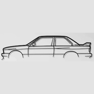 BMW E30 Silhouette DXF