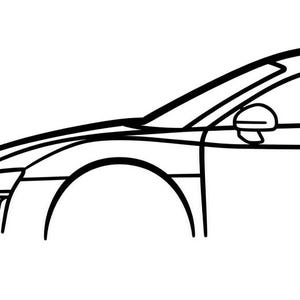 Audi R8 Mk2 Silhouette DXF File, Car Side Profile Vector for CNC and ...