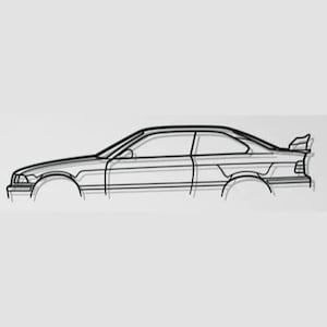 BMW E36 silhouette DXF
