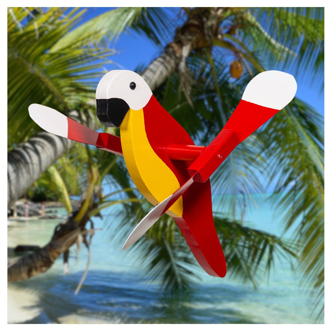 Curated visual reference: Red Parrot Whirligig Photo Inspiration