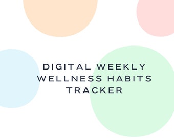 Digital Habits Tracker - Track Water Intake, Fitness Goals, and MORE!