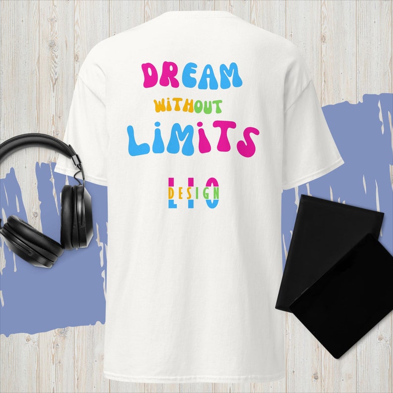 Personalisierbar*! LIO Design oder DEIN Design T-Shirt, Statement Shirt, Premium Shirt Modern, Dream without Limits