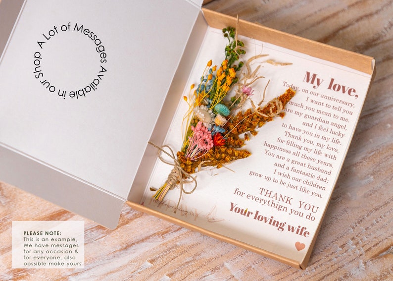 You Are The Boss Everyone Wishes They Had, Dried Flower Bouquet, Thank You Card, Best Boss Card, World's Best Boss, Motivational Message Box image 10