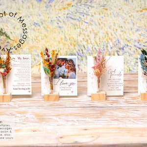 Proud Cards, Always Proud Of You, Well Done Card, Congratulations, Just Because Card, Dried Flowers Bouquet, Wood Vase, Encouragement Gifts image 8