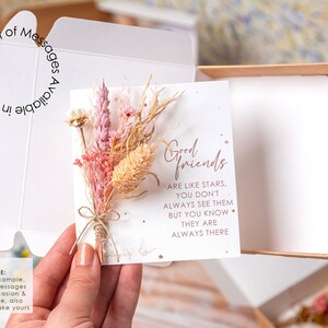 Birthday Card for Friend, You Are The Friend Everyone Wishes They Had, Dried Flowers Bouquet, Long Distance Card, Best Friend Box, BFF gift image 10