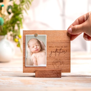 Zul je mijn meter zijn, peetouders gepersonaliseerde gegraveerde fotocadeaus, aangepaste meter fotolijst, sentimenteel cadeau, be my peetvader