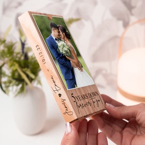 Wedding Gifts For Couples, Engraved Wedding Day Photo Frame, Mr and Mrs Picture Keepsake, Gift For Her, 1st Anniversary Gift image 10