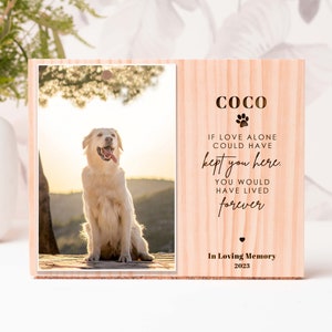 Pet Memorial Gift, Dog Loss Gift Photo, Cat Loss Gift, Dog Memorial Gift, Pet Loss Gift, Pet Sympathy Gift, Pet Engraved Wood Photo Block