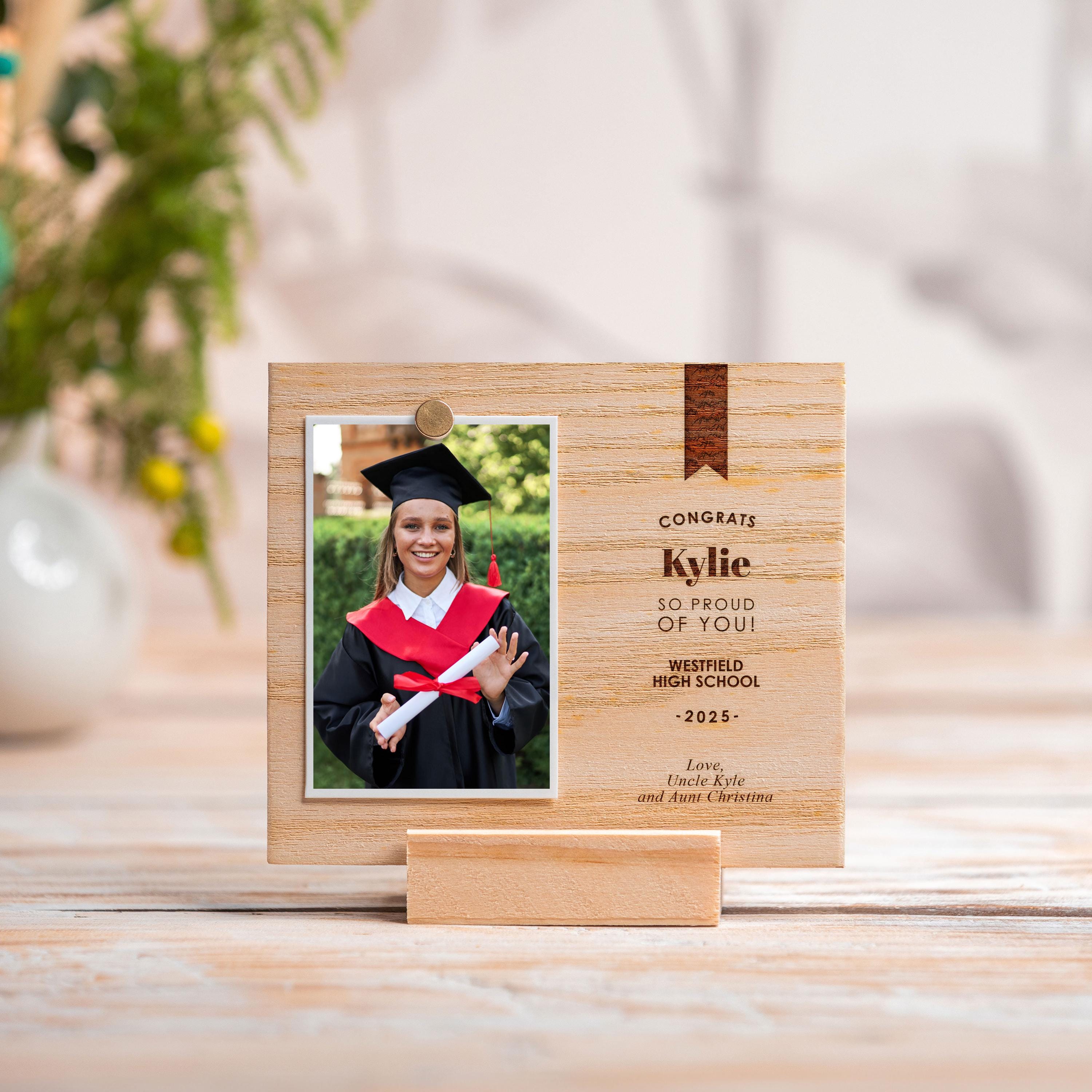 Personalization Grad Photo Frame Personalized Graduation Photo Frame: Engraved Wood Keepsake Gift - Etsy