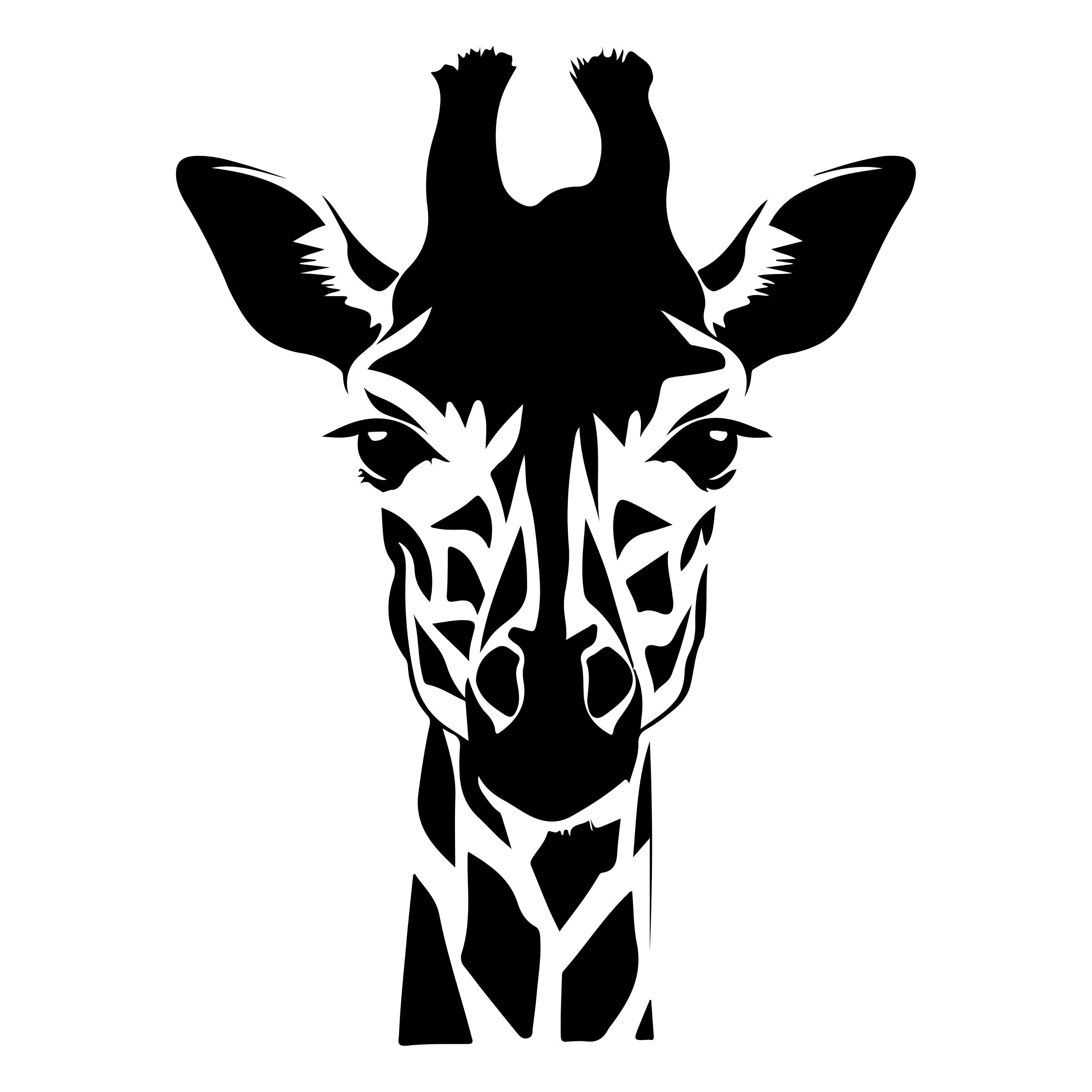 Giraffe Svg, Giraffe Head Svg, Giraffe Svg Bundle, Giraffe Silhouette