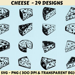 Cheese svg, Cheese svg bundle, Cheese silhouette, Cheese Cut files, Cheese cricut, Bread cut file, Cheese png, Cheese Vector, Cheese clipart