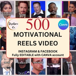 500 bundle di video motivazionali, bobine motivazionali, video di imprenditori, video di motivazione di successo per soldi, pantaloncini YouTube di fitness, Instagram