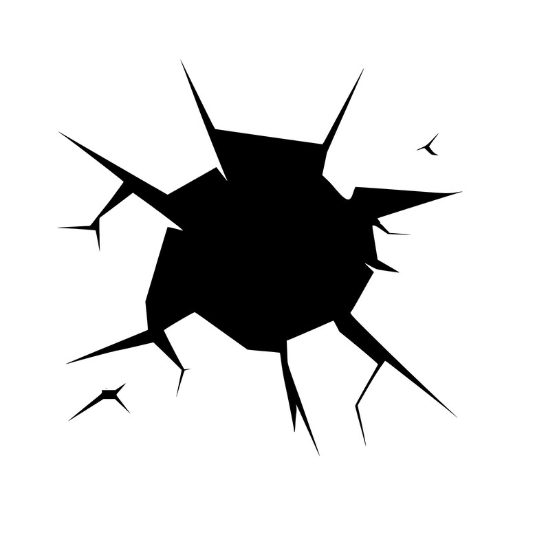 Crack Svg, Cracks Svg, Cracks Svg Bundle, Cracks Silhouette, Wall ...