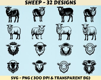 Sheep svg, sheep Silhouette, Sheep herd svg, Sheep cut File, Sheep Cricut, Sheep Vector, Sheep Head Svg, Sheep Clipart, Sheep Svg Png