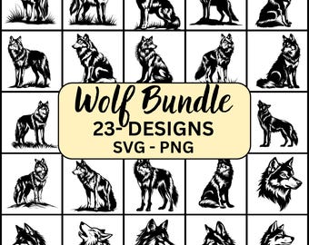 Wolf svg, Wolf Svg Bundle, Wolf Silhouette, Wolf Cut Files, Wolf Cricut, Wolf Vector, Wolf Clipart, Wolf Svg Png, Wolf Png, Wolf Laser Cut