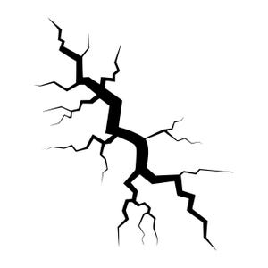 Crack Svg, Cracks Svg, Cracks Svg Bundle, Cracks Silhouette, Wall ...