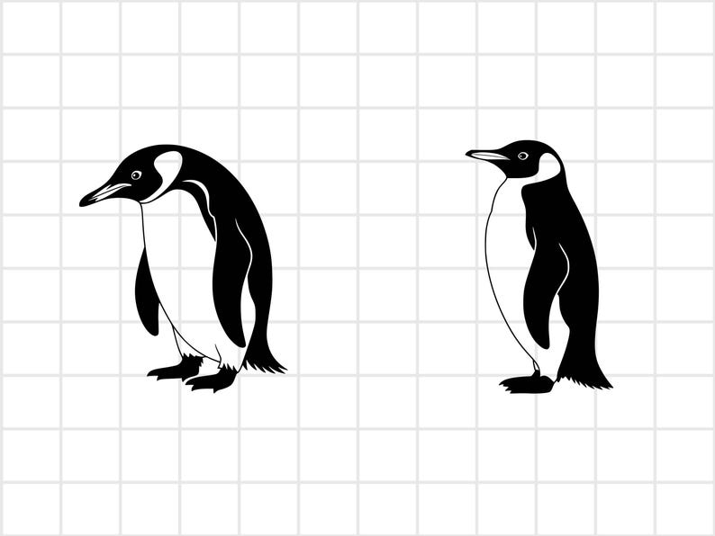 Penguin svg, Penguin svg bundle, penguin silhouette, Penguin cut file, Penguin Png, Penguin laser cut, Penguin vector, Penguin svg eps dxf