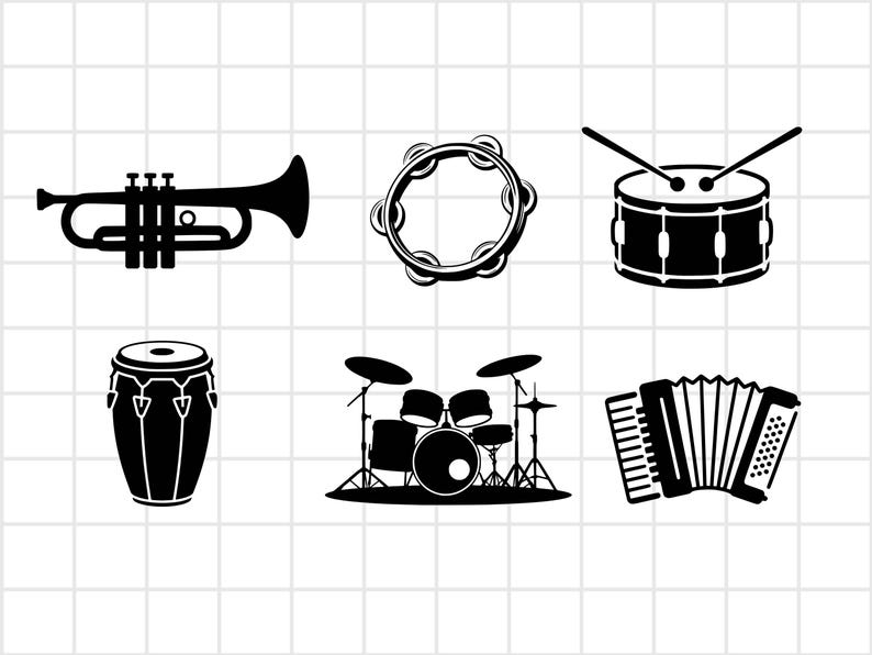 Music Instrument Svg, Musical Instrument Svg, Guitar Svg, Piano Svg ...