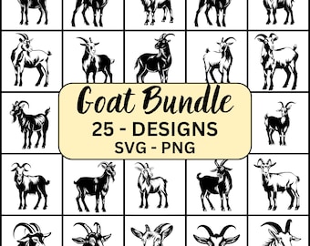 Cabra Svg, silueta de cabra, paquete de cabras Svg, cabra montesa Svg, archivos de corte de cabra, cabra Cricut, cabra cortada con láser, clipart de cabra, cabra Svg Png