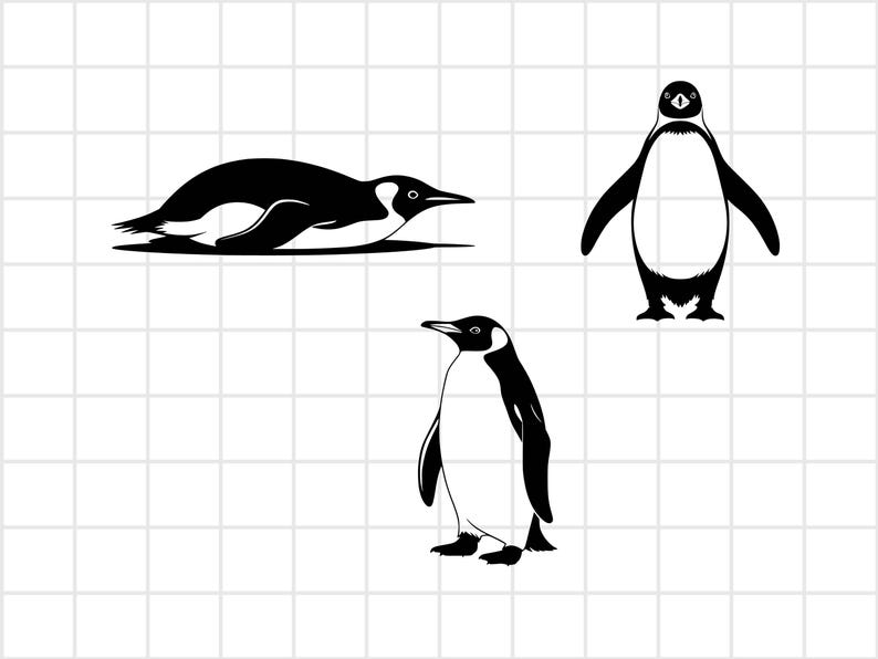 Penguin svg, Penguin svg bundle, penguin silhouette, Penguin cut file, Penguin Png, Penguin laser cut, Penguin vector, Penguin svg eps dxf
